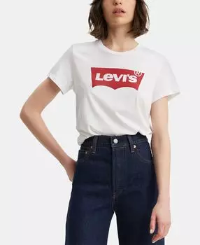 Женская футболка perfect с графическим логотипом Levi's, белый