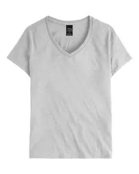 Женская футболка Perfect-T с V-образным вырезом Hanes, цвет ash