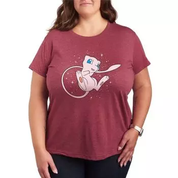 Женская футболка Pokemon Starry Mew Licensed Character, красный
