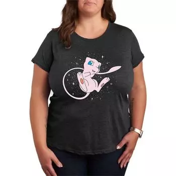 Женская футболка Pokemon Starry Mew Licensed Character, серый