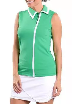 Женская футболка-поло для гольфа без рукавов SwingDish Kelly, зеленый