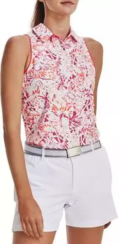 Женская футболка-поло для гольфа без рукавов Under Armour Iso Chill