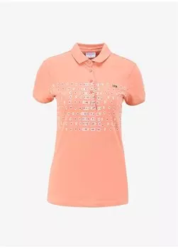 Женская футболка-поло приталенного кроя Salmon GAMBA U.S. Polo Assn.