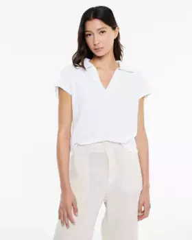 Женская футболка-поло с коротким рукавом System Action, белый