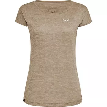 Женская футболка Puez Melange Dry Salewa, бежевый