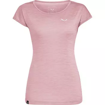 Женская футболка Puez Melange Dry Salewa, розовый