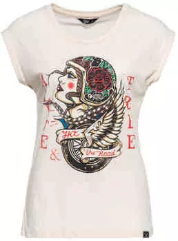 Женская футболка Queen Kerosin Alive Free King Kerosin, белый