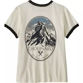 Женская футболка Ringer Chouinard Crest Patagonia, белый
