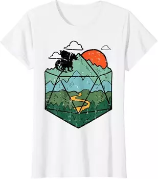 Женская футболка RPG Mountain Gamer, белый