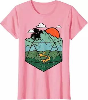 Женская футболка RPG Mountain Gamer, розовый