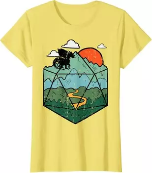 Женская футболка RPG Mountain Gamer, желтый