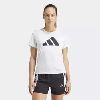 Женская футболка Run It Adidas, белый
