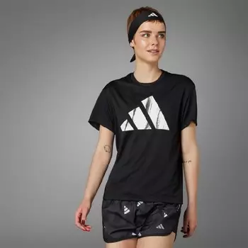 Женская футболка Run It BL Adidas, черный