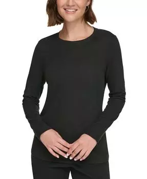 Женская футболка с длинным рукавом Calvin Klein, черный