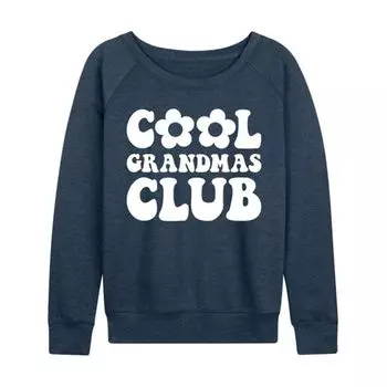 Женская футболка с длинным рукавом Cool Grandmas Club из французского терри Licensed Character, индиго