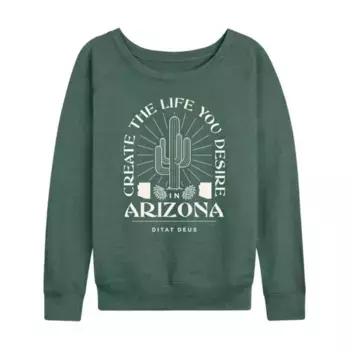 Женская футболка с длинным рукавом Create Life Arizona из французского трикотажа Licensed Character, зеленый