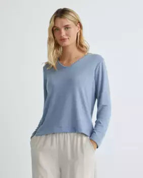 Женская футболка с длинным рукавом Guitare, синий