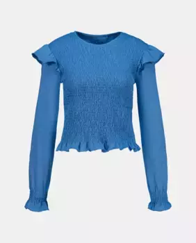 Женская футболка с длинным рукавом и медовой вязкой Green Coast, цвет Ceruelo