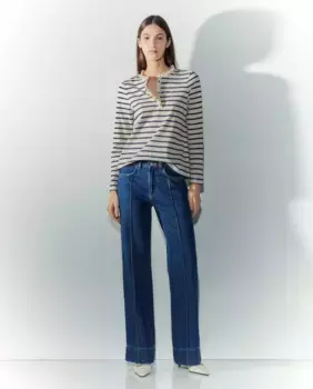 Женская футболка с длинным рукавом и воротником Tintoretto, белый