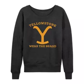 Женская футболка с длинным рукавом из французского трикотажа Yellowstone Wear The Brand Licensed Character, серый