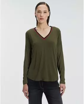 Женская футболка с длинными рукавами и V-образным вырезом Andam