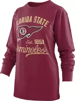Женская футболка с длинными рукавами Pressbox State Seminoles Garnet Old Standard