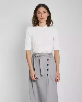 Женская футболка с французскими рукавами и круглым вырезом Trucco, белый