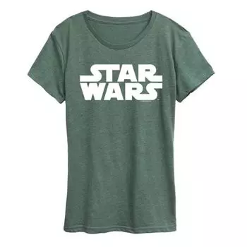 Женская футболка с графическим логотипом Star Wars, зеленый
