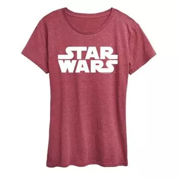 Женская футболка с графическим логотипом Star Wars, красный