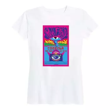 Женская футболка с графическим постером Pink Floyd Pepperland Licensed Character, белый