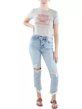 Женская футболка с графическим принтом из искусственного шелка HONOR THE GIFT, цвет stone