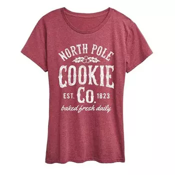 Женская футболка с графическим рисунком North Polar Cookie Co. Licensed Character, цвет Heather Wine
