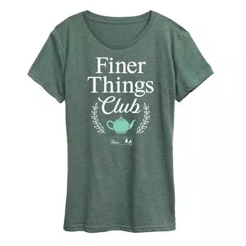 Женская футболка с графическим рисунком The Office Finer Things Club Licensed Character
