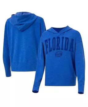 Женская футболка с капюшоном с длинными рукавами Royal Florida Gators Volley Concepts Sport, синий