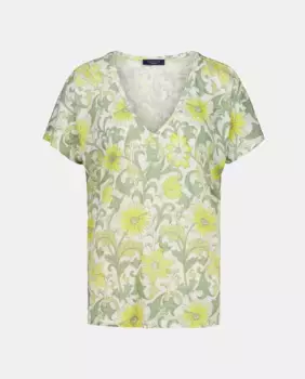 Женская футболка с коротким рукавом и цветочным принтом Lloyd's, желтый