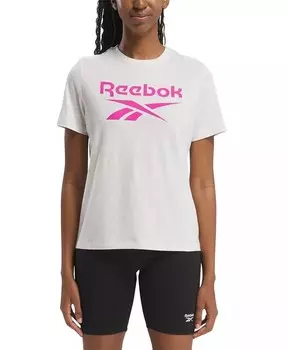 Женская футболка с коротким рукавом и графическим логотипом Reebok, мультиколор