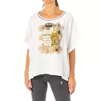 Женская футболка с коротким рукавом и круглым вырезом lwre32 La Martina, белый