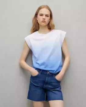 Женская футболка с коротким рукавом и круглым вырезом Easy Wear, синий