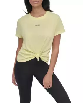 Женская футболка с коротким рукавом и круглым вырезом Dkny Jeans, желтый