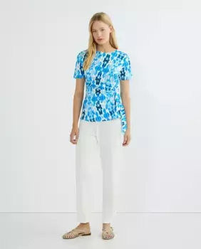 Женская футболка с коротким рукавом и принтом Zermatt, синий