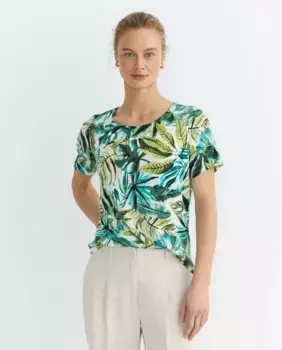 Женская футболка с коротким рукавом и принтом Zermatt, зеленый