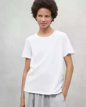 Женская футболка с коротким рукавом и принтом на спине Ecoalf, белый