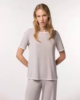 Женская футболка с коротким рукавом и вырезом лодочкой Naulover, цвет Nude