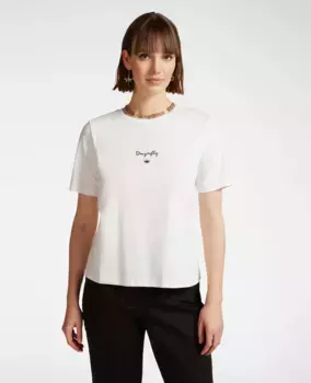 Женская футболка с коротким рукавом и вышивкой Elena Mir, белый