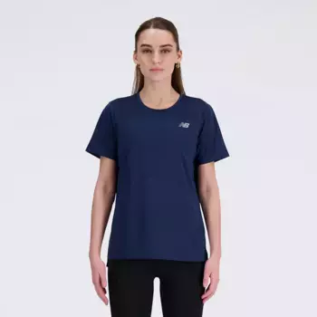 Женская футболка с коротким рукавом New Balance, тёмно-синий