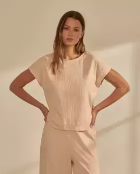 Женская футболка с коротким рукавом nfasis, цвет 250 Nude