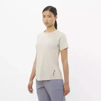 Женская футболка с коротким рукавом OUTLINE Salomon, коричневый