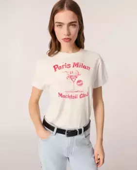 Женская футболка с коротким рукавом Paris Milan Maje, белый