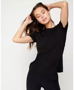 Женская футболка с коротким рукавом pima go Rebody Active, черный