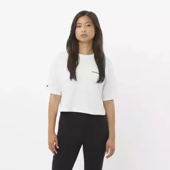 Женская футболка с коротким рукавом SALOMON LOGO Salomon, белый